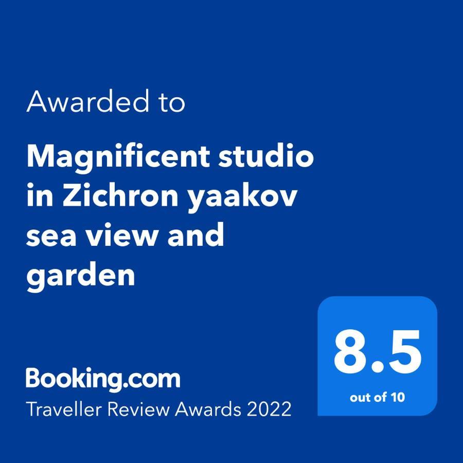 Magnificent Studio In Zichron Yaakov Sea View And Garden Zikhron Ya'akov Eksteriør bilde